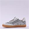 Victoria Berlin Laced Glitter Trainer - Silver Leopard
